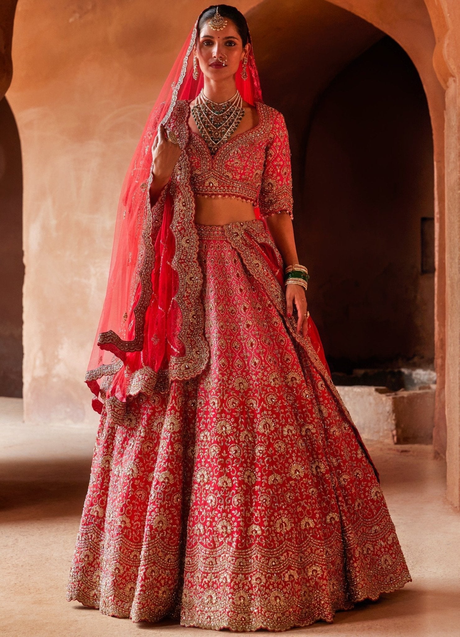 Ombre hotsell bridal lehenga