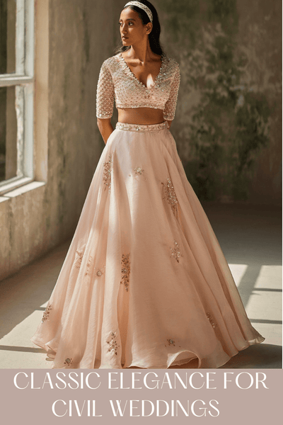 Classic Elegance for Civil Weddings: Exquisite Lehengas for Indian-Origin Brides in the UK