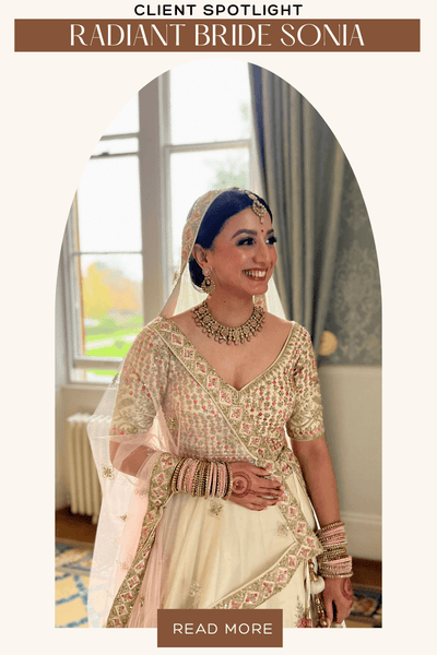 Sonal Varsani’s Stunning Ivory Bridal Lehenga Journey with Fabilicious