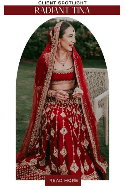 Tina’s Dream Bridal Lehenga for Her Destination Wedding