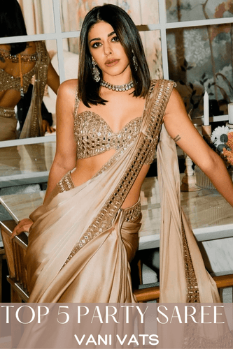 Top 5 Party-Wear Designer Sarees Adorned by Bollywood Celebrities