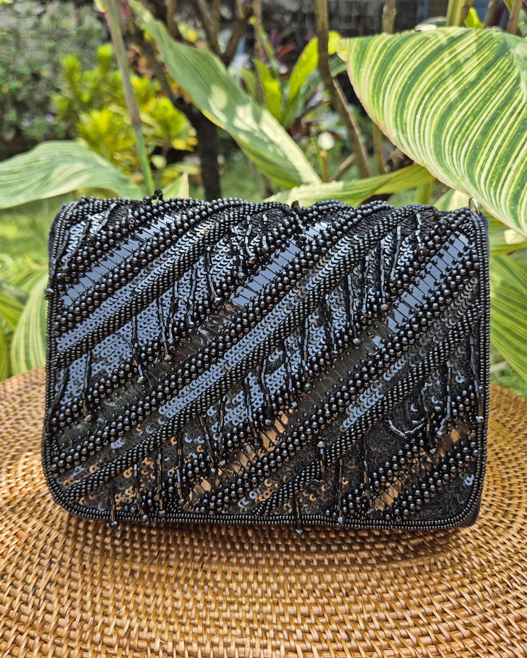 Hotsell Black Beaded Evening Clutch Bag