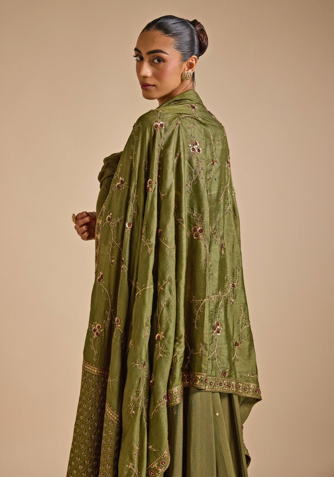 Tussar fashion silk anarkalis